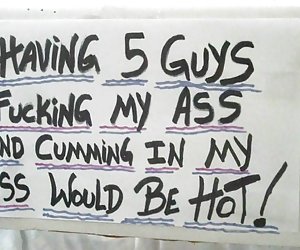 ass for 5 hard cocks........