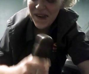 Hotel Employee sucks bbc