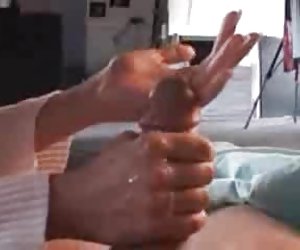 Great hand job for a huge dick