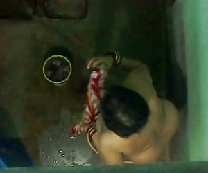 neighbourhood aunty having bath 2