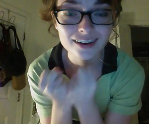 Our Lovers Nerdy Working Girl Striptease