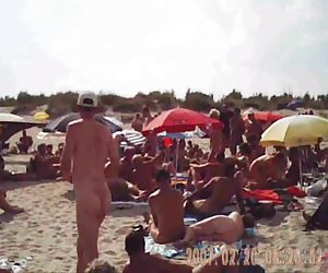 blowjob on nudist french beach