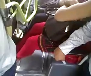 DESI BUS BOOBS TOUCH VOYEUR