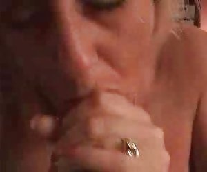 milf sucking cock and cum