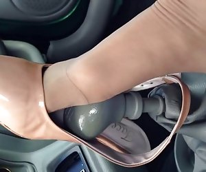 Beautiful nylon foot on gear shift