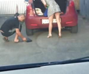 Upskirt At The Tire Centre
