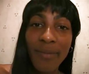 Pretty Hairy Black Teen Fucked in Toilet