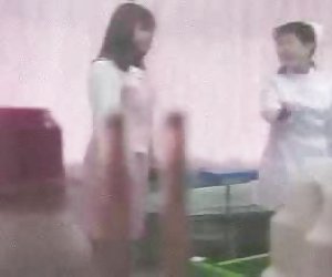 Asian girl stripping on medical exam