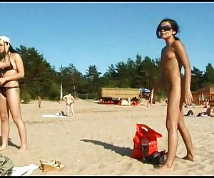 Hot teen nudists make this nude beach even hotter