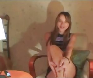 Young teen stripping