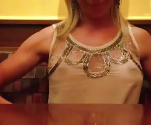 See through top in restaurant 2