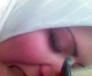 Sexy hijabi girl superb blowjob