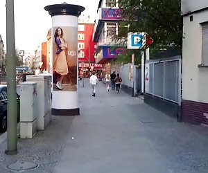 pretty girl hooker in Berlin on the street