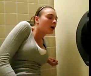 masturbating in public toliet