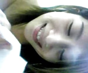 Young slim chick spreads her legs wide open so her partner could fist to tinker