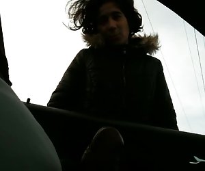 flashing in car 04