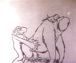 Funny Cunt Fucking Cartoon Sex (1960s Vintage)