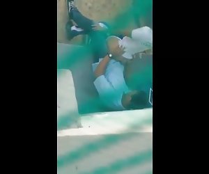 Hidden cams fuck in the yard
