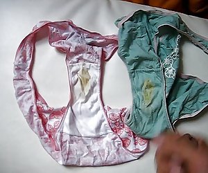 cumshot used worn dirty panties