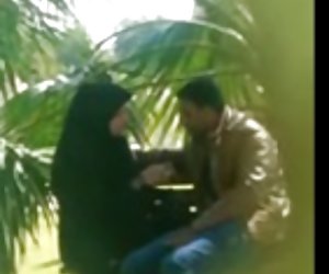 Arab girl in public sucking and handjob she take cum out