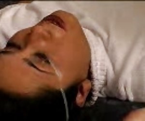 Cum on her eyes
