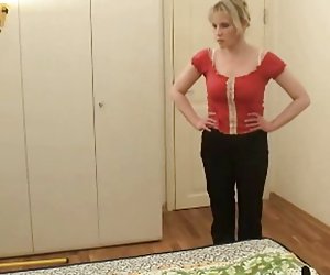 Aunt rebuked her boy and then sucked his cock