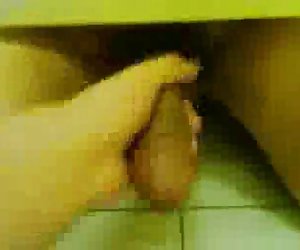 Public bathroom handjob