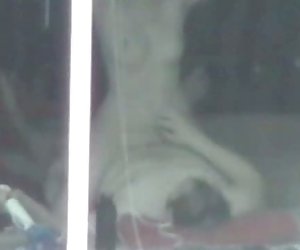 Voyeur window sex of couple