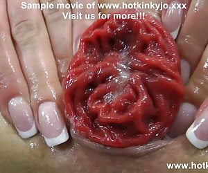 SEXY MAID HOTKINKYJO HARD FUCK ASS WITH BIG PLUG & PROLAPSE
