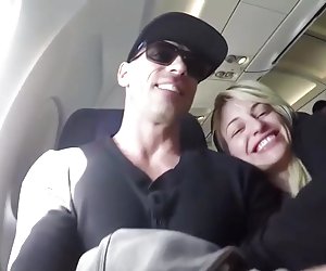Airplane public blowjob