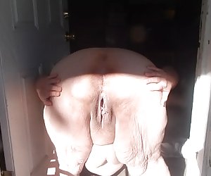 at front door