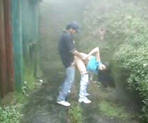 Outdoor Public Suck Fuck Rain