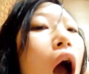 another cute chinese cum in mouth