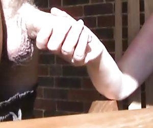 Wife stroking Friends cock