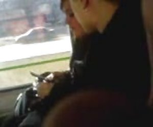 Masturbation public transport  3