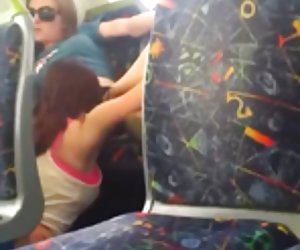 Hot lesbians eating pussy on the public bus in melbourne
