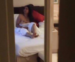 Indian Girl Flashing Room Service Talking in Hindi