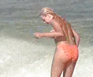 French beach - topless teens