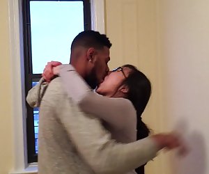 Korean student making out with her first black guy.