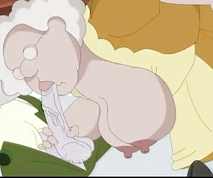 Old people from Courage at cartoon porn