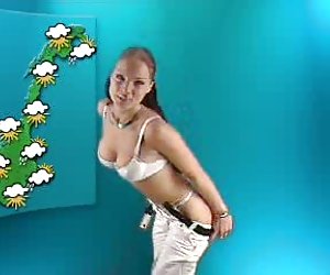 Pretty girl stripping on cam