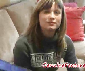 A shy lady decides to go all the way during a casting