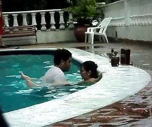 Sex in the pool.