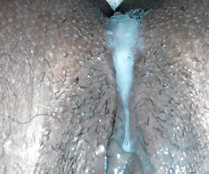 creampie dripping out of wife's pussy