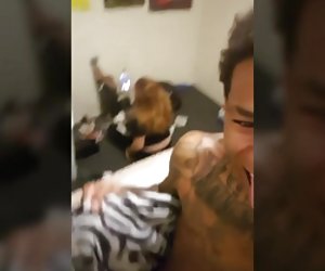 Interracial Dogging While Her Friend Watches