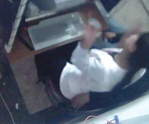Morroco Voyeur. Young couple in cybercafe