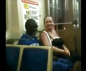 BBW Slut Suck Black Cock On The Train